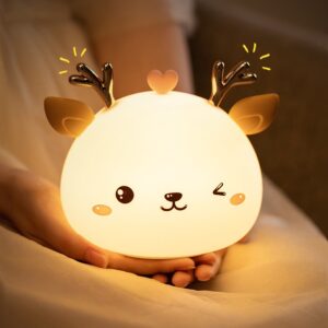 Colorful Silicone Baby Deer Night Light
