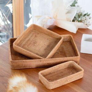 Handwoven Rattan Storage Basket