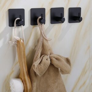 Single Towel Hook in Stainless Steel (self-adhesive)