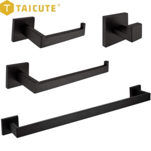TAICUTE Black Bathroom Accessories