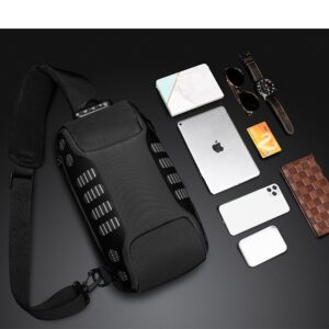 OZUKO Multifunction and Waterproof Chest Bag with USB port