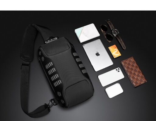 OZUKO Multifunction and Waterproof Chest Bag with USB port
